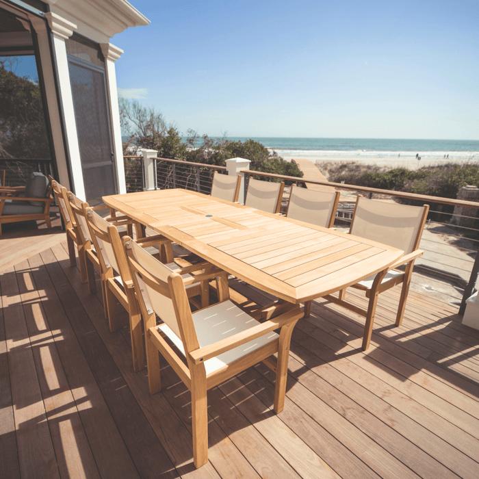 Teak Dining Table (118" Long Rectangle) - Gala - Teak HQ™