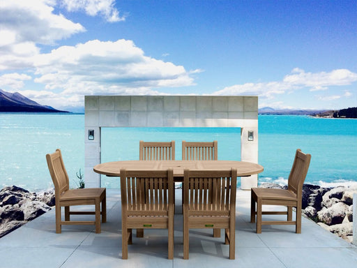 Teak Dining Table and 6 Chairs - Bahama (Table) & Sahara (Chairs) - Teak HQ™