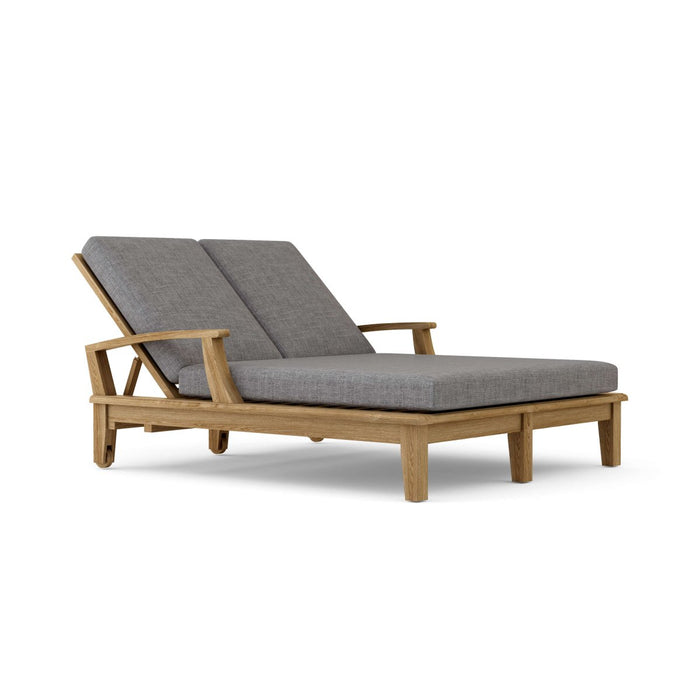 Teak Double Chaise Lounge - Brianna - Teak HQ™
