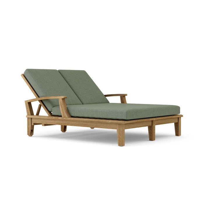 Teak Double Chaise Lounge - Brianna - Teak HQ™
