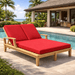 Teak Double Chaise Lounge - Brianna - Teak HQ™