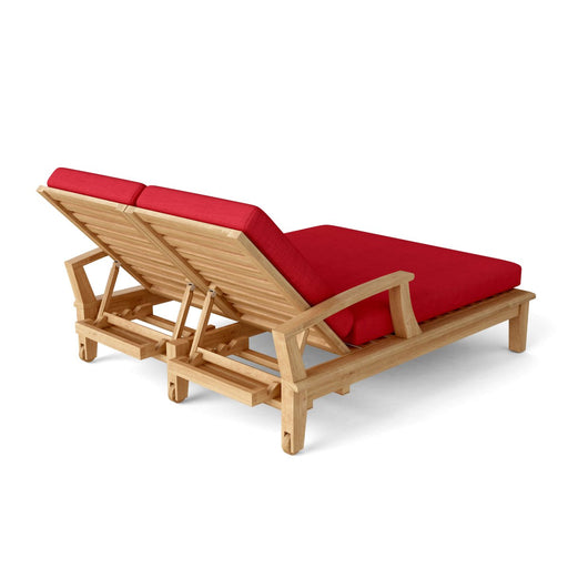 Teak Double Chaise Lounge - Brianna - Teak HQ™
