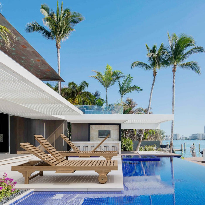 Teak Double Lounger - Bel - Air - Teak HQ™