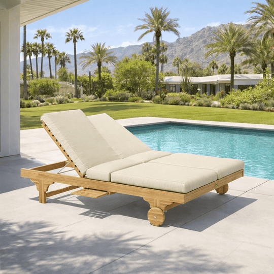 Teak Double Lounger - Bel - Air - Teak HQ™