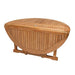 Teak Drop Leaf Dining Table (72" Round) - DropLeaf - Teak HQ™