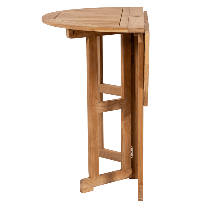 Teak Drop Leaf Table (45" Round) - DropLeaf - Teak HQ™