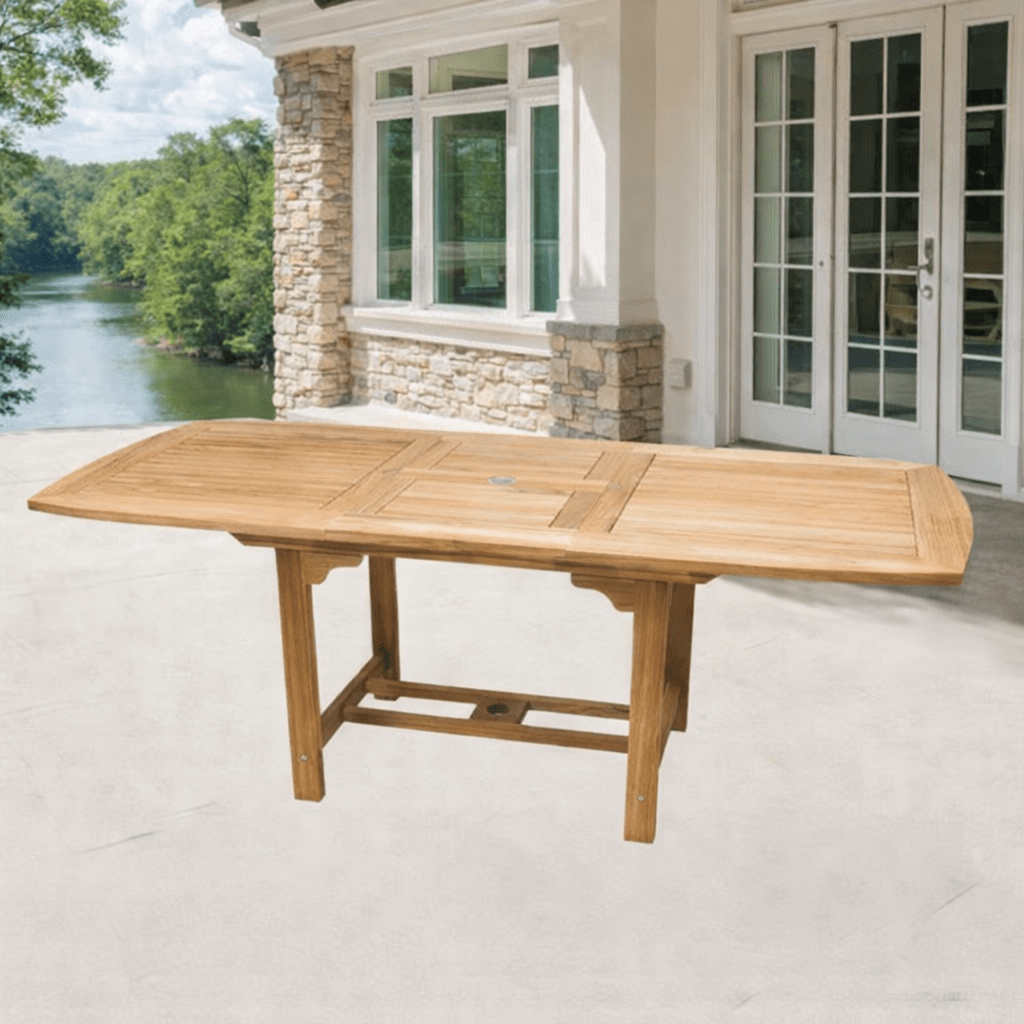 Teak Extendable Dining Table (96