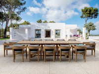 Teak Extendable Dining Table and Chairs (12) - Coronado