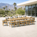 Teak Extendable Dining Table and Chairs (12) - Coronado - Teak HQ™