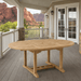 Teak Extendable Outdoor Dining Table (71" Long Oval) - Bahama - Teak HQ™