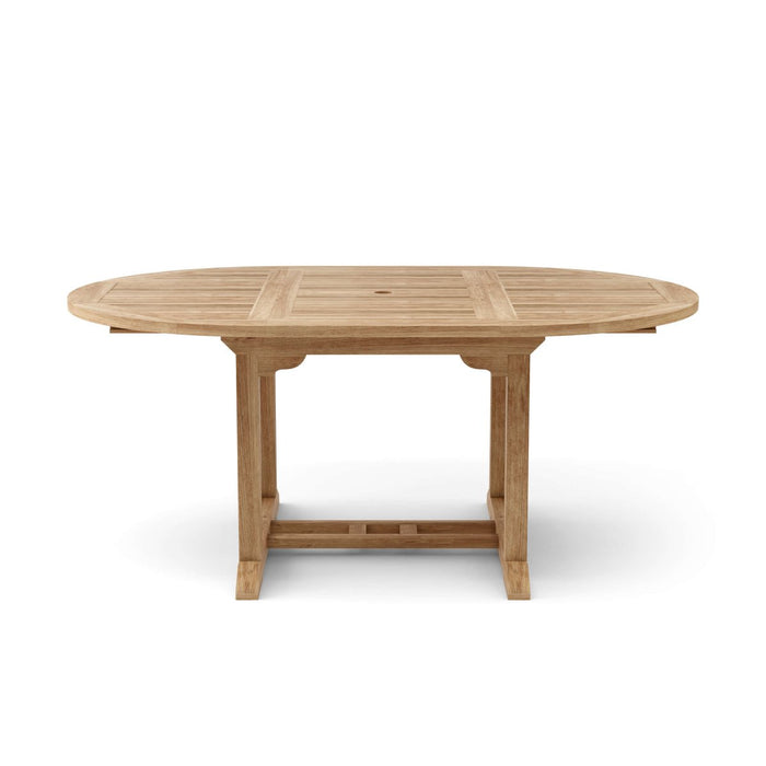 Teak Extendable Outdoor Dining Table (71" Long Oval) - Bahama - Teak HQ™