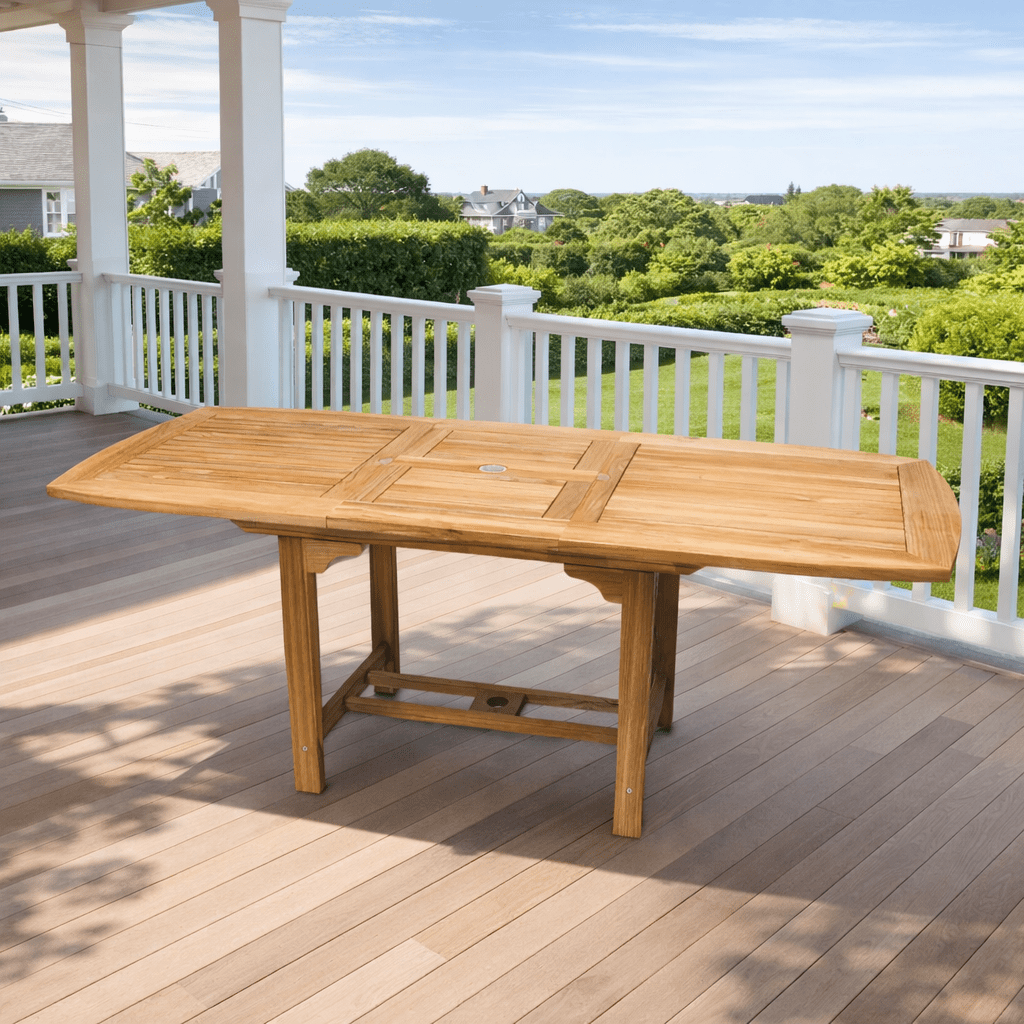 Teak Extendable Outdoor Table (78