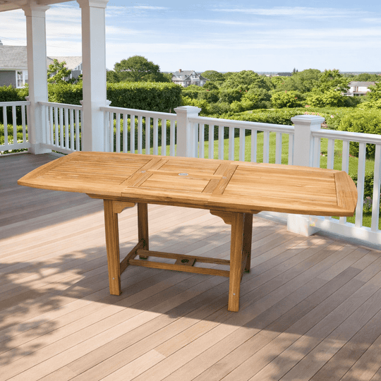 Teak Extendable Outdoor Table (78" Long Rectangle) - Family - Teak HQ™
