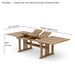 Teak Extendable Table (106" Long Rectangle) - Sahara - Teak HQ™