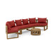 Teak Exterior Furniture - Arena 4 - Piece Sectional Set - Teak HQ™