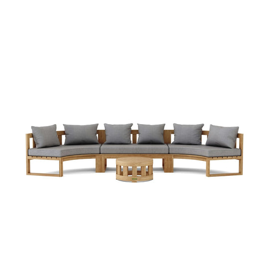 Teak Exterior Furniture - Arena 4 - Piece Sectional Set - Teak HQ™