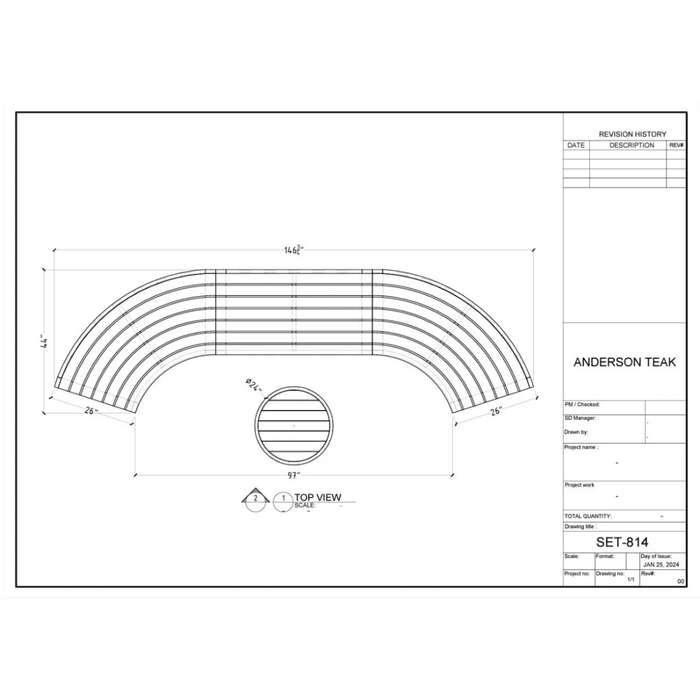 Teak Exterior Furniture - Arena 4 - Piece Sectional Set - Teak HQ™