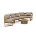 Teak Exterior Furniture - Arena 4 - Piece Sectional Set - Teak HQ™