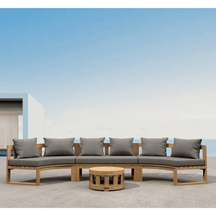 Teak Exterior Furniture - Arena 4 - Piece Sectional Set - Teak HQ™