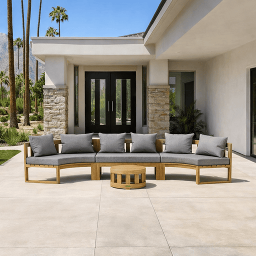 Teak Exterior Furniture - Arena 4 - Piece Sectional Set - Teak HQ™