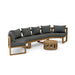 Teak Exterior Furniture - Arena 4 - Piece Sectional Set - Teak HQ™