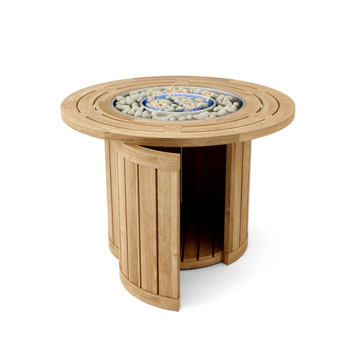 Teak Fire Table (55" Round) - Firenze - Teak HQ™
