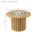 Teak Fire Table (55" Round) - Firenze - Teak HQ™