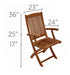 Teak Folding Arm Chair - Sailor - Teak HQ™