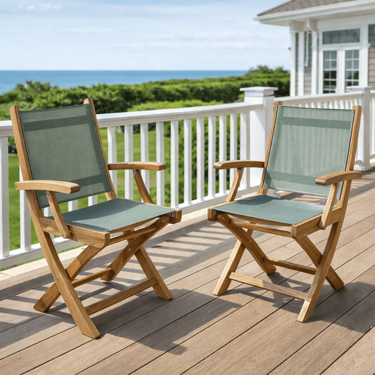 Teak Folding Chair With Arms - Sailmate - Teak HQ™