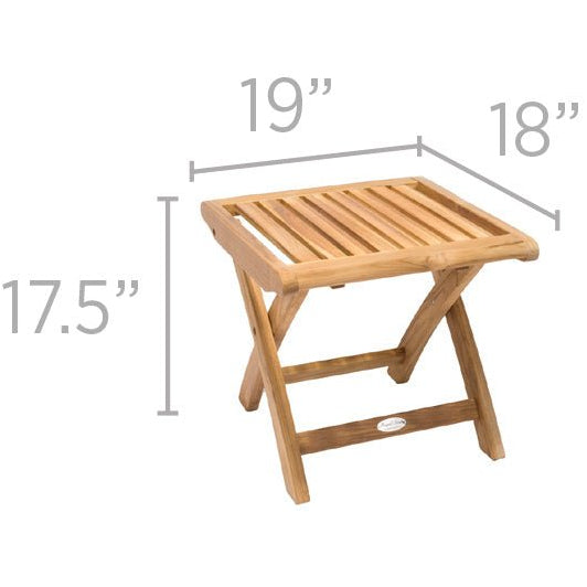 Teak Folding Footrest - Teak HQ™