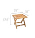 Teak Folding Footrest - Teak HQ™
