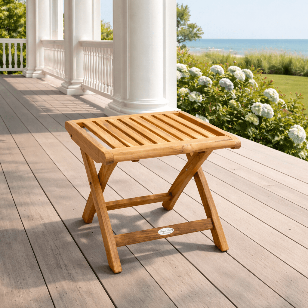 Teak Folding Footrest - Teak HQ™