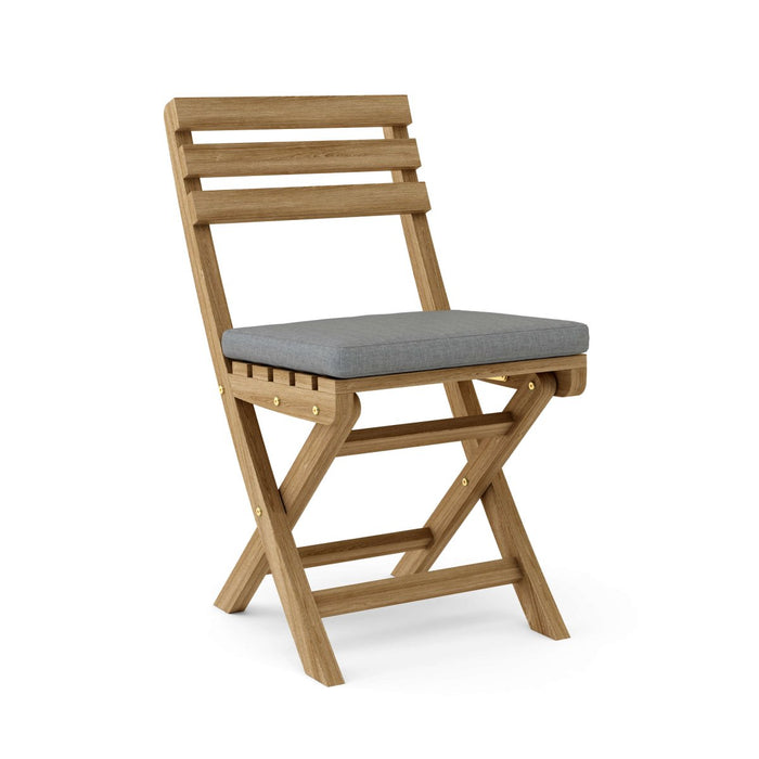 Teak Folding Patio Chairs (Set of 2) - Alabama - Teak HQ™