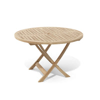 Teak Folding Table (47" Round) - Bahama