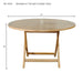 Teak Folding Table (47" Round) - Bahama - Teak HQ™
