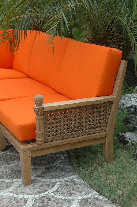 Teak Garden Furniture - Luxe 5 - Piece Sectional Set - Teak HQ™