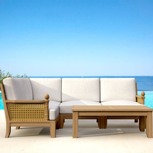 Teak Garden Furniture - Luxe 5 - Piece Sectional Set - Teak HQ™