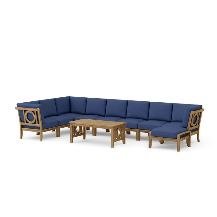 Teak Garden Set - Natsepa 10 - Piece Sectional Set - Teak HQ™