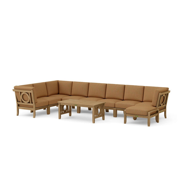Teak Garden Set - Natsepa 10 - Piece Sectional Set - Teak HQ™