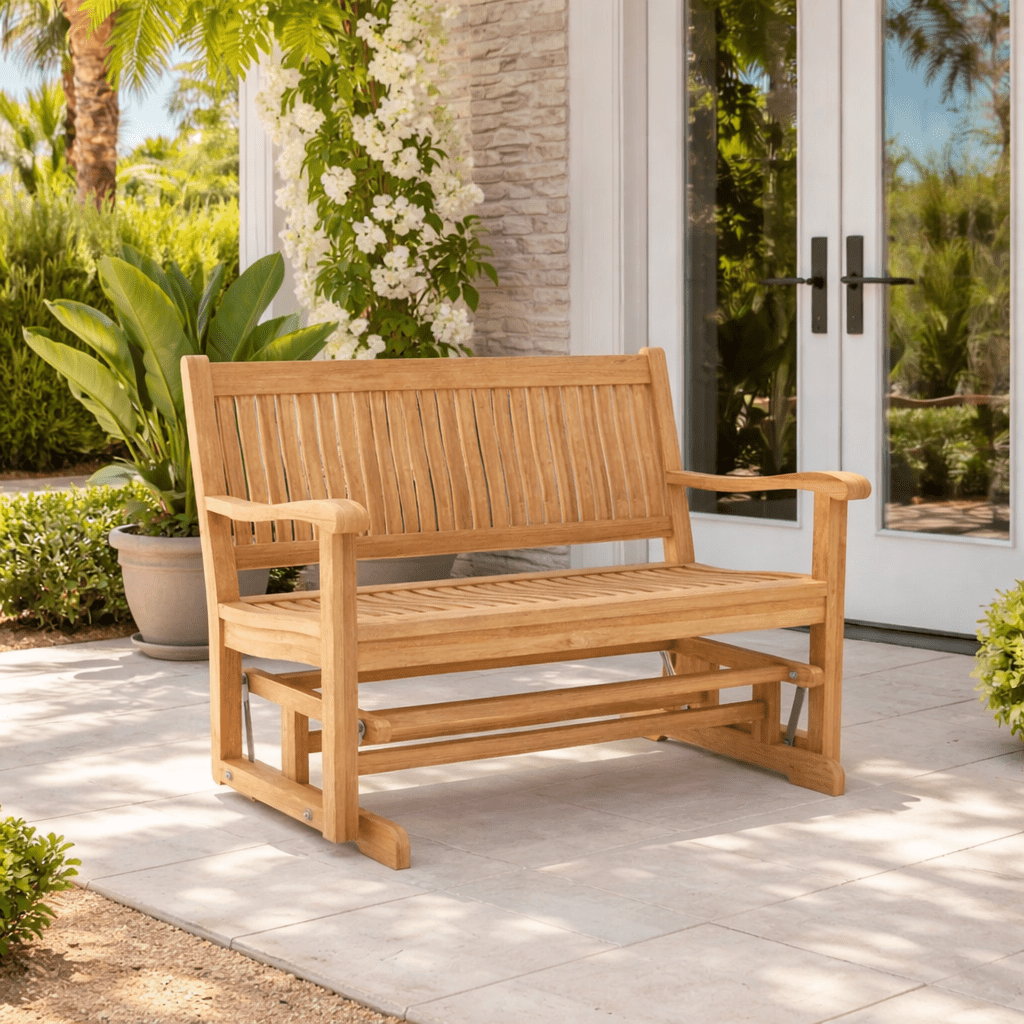 Teak Glider Bench - Del - Amo - Teak HQ™