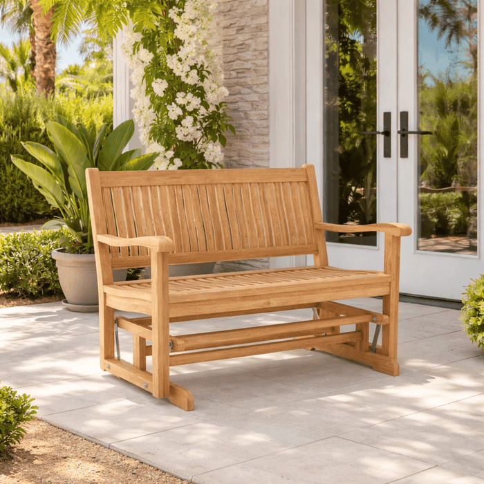 Teak Glider Bench - Del - Amo - Teak HQ™
