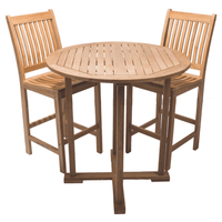 Teak High Top Table and Chairs - Royal Teak