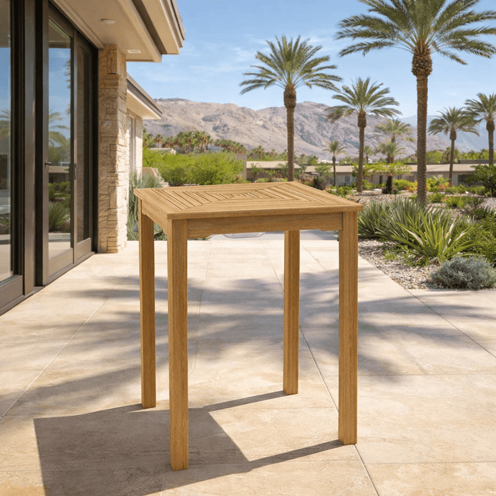 Teak Ice Chiller Bar Table (36" Square) - Chatsworth - Teak HQ™