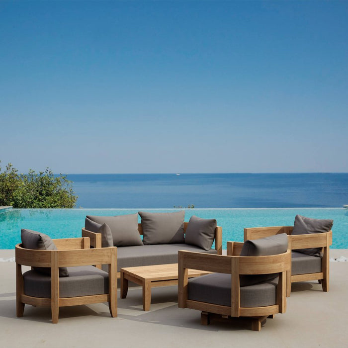 Teak Lawn Furniture - Coronado 5 - Piece Set - Teak HQ™