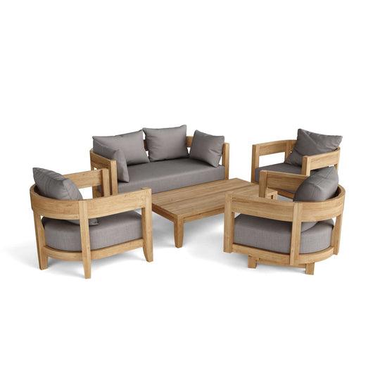 Teak Lawn Furniture - Coronado 5 - Piece Set - Teak HQ™