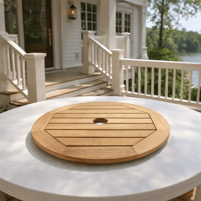Teak Lazy Susan (23" Diameter) - Royal Teak - Teak HQ™