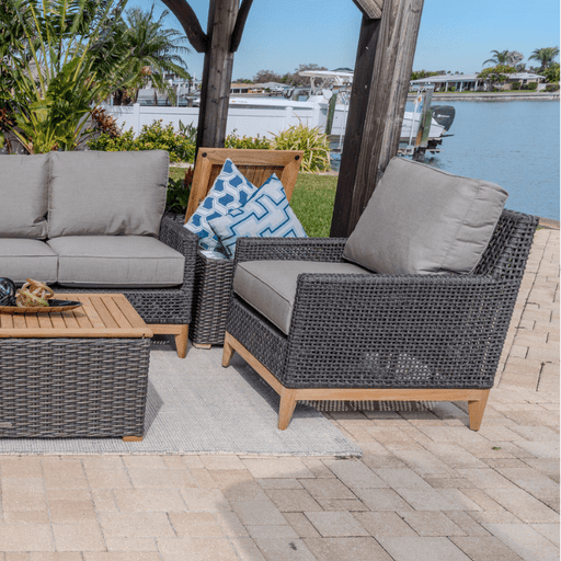 Teak Lounge Chair With Arms - Cannes - Teak HQ™