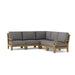 Teak Lounge Furniture - Riviera 5 - Piece Sectional Set - Teak HQ™