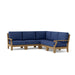 Teak Lounge Furniture - Riviera 5 - Piece Sectional Set - Teak HQ™