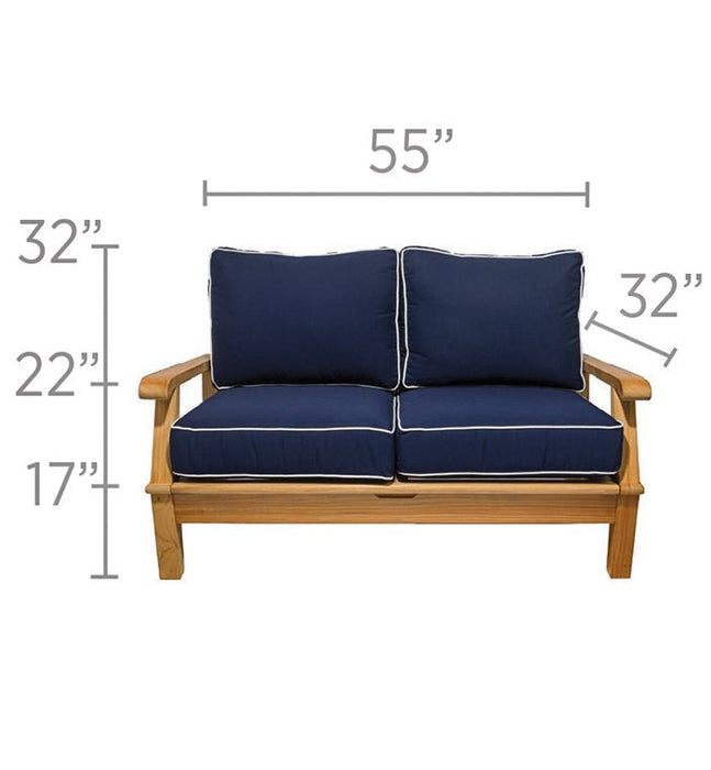 Teak Love Seat - Miami - Teak HQ™